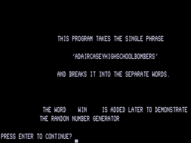 Screen shot